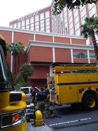 Hotel fire and smoke damage