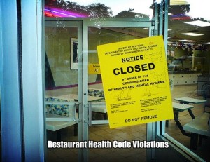 Restaurant Health Code Violations